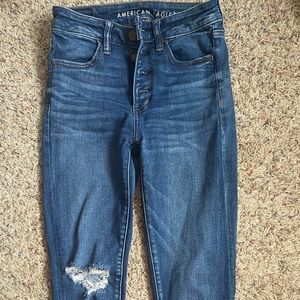 American Eagle stretch distressed skinny  jeans